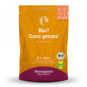 BIO kapsička pre mačky - Husacie mäso s cuketou 100 g