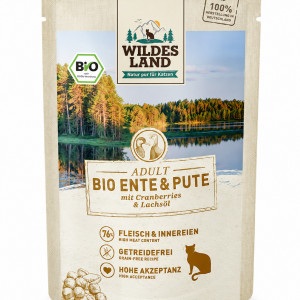 BIO kapsička pre mačky - Kačacie a morčacie mäso 85 g
